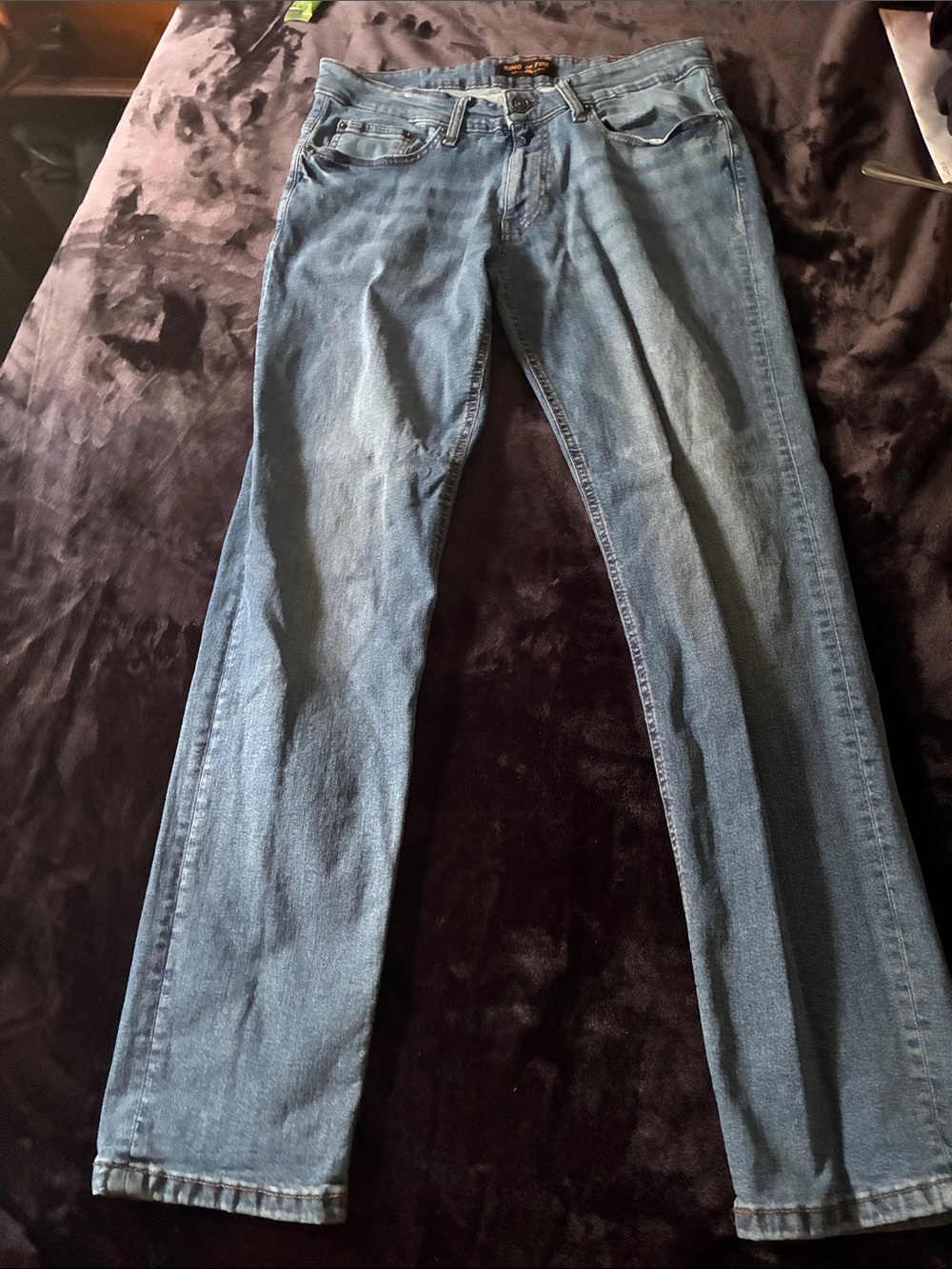 Ring of Fire Men's Straight Light Blue Jeans